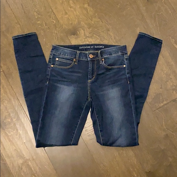 Nordstrom Denim - Nordstrom Articles of Society dark wash skinny